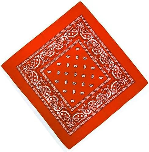 Unbekannt Bandana Kopftuch Halstuch Nickituch Biker Tuch Motorad Tuch verschied. Farben Paisley Muster, Orange, ...