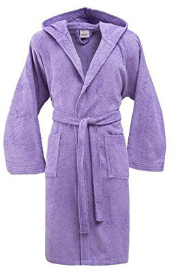 Bassetti Accappatoio con Cappuccio in Cotone Uomo Donna Made in Italy Disponibile in Varie Taglie e Colori (Ametista, Taglia L, 165-175 cm)