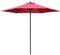 Outsunny 2.8m Garden Parasol Umbrella, Round Outdoor Market Table Umbrella Sun Shade Canopy, Wine Red