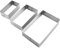 Cabilock 3-teiliges Set Kuchenform Käseschneider Gebäckform Muffinring Plätzchen-ausstecher-Ring Tortenringe Zum Backen Tiramisu-kuchenschneider Cookie-Kuchen Keksform Eierkuchen Mousse