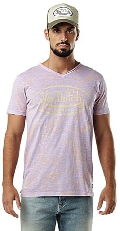 Tee Shirt Homme Ron, T-Shirt Homme 100% Coton, Regular Fit & Col V S