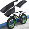 sgfd Garde-Boue de vélo de Neige 20 Pouces 26 Pouces Fat Bike Fender 2pcs Garde-Boue Avant Avant pour vélos VTT Vélo Garde-boues de vélo