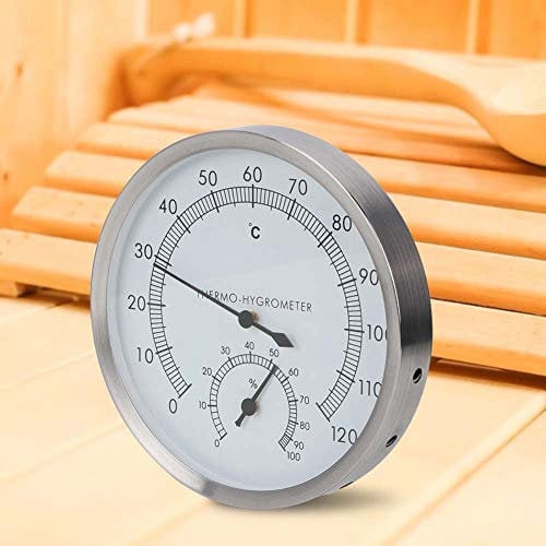 Termometro per bagno turco Igrometro per sauna Termometro per sauna Igrometro 2-in-1 Termoigrometro da interno per il controllo dell'umidità della sauna