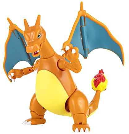 Pokémon PKW2407-15cm Select Figure - Glurak, offizielle bewegliche Figur