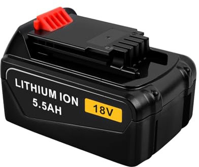 iPrize 18V 5500mAh Li-ION Batterie de Remplacement pour Black+Decker BL2018 BL2018-XJ BL1518 BL4018 LB20 LBX20 LBXR20 LBXR2020-OPE LBXR20B-2 LB2X4020