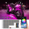12pcs LED Light Kit, RGB Motorcycle LED Strip with Music Mode, Multicolor Brake Light Function, Wireless APP Control, DC 12V