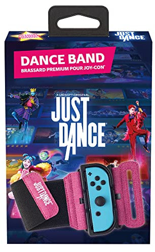 Subsonic Offizielles Just Dance 2023 – Dance Band – JoyCon Controller-Armband, verstellbares elastisches Armband mit Steckplatz für Nintendo Switch Joy-Cons