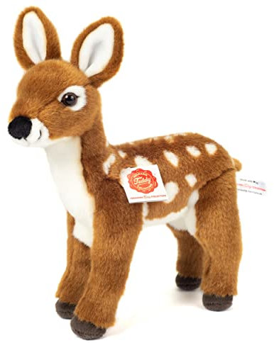 Teddy Hermann Chevreuil Debout Doudou Peluche Animaux de la forêt 23 cm