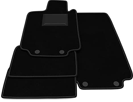 Fußmatten kompatibel mit Mercedes Classe-S W220 - kurzer Schritt 1998-2005 ohne dekor, personalisierbares fußmatten-Set