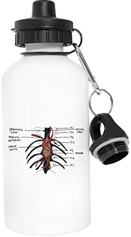 Greys Anatomy Tumour Stainless Steel Water Bottle White Reusable Water Bottle