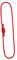 Multipurpose 6mm Prusik Cord Knot Rope Wear Resistance Utility Cord for Climbing, Red