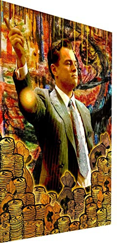 Magic Canvas Art Leonardo Dicaprio Pop Art Leinwandbild 1- teilig Hochwertiger Kunstdruck Wandbilder – B8460, Material: Poster ungerahmt, Größe: 60x30 cm