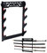 Support mural Katana pour siège d'épée - 4 niveaux Samurai Sword Holder baguette magique et Katayama tanto tenture murale Sword Holder affichage