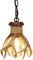 Wylolik Vintage-Hängelampe, kreatives Droplight, rustikales Geweih, dekorative Hängelampen für Kücheninsel, Deckenleuchter, Beleuchtungskörper für Esszimmer, Foyer, Lampe mit verstellbarer Kette, 17 x