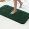 MIULEE Badematte Weiche Badteppich rutschfest Badvorleger Fußmatte Badzimmermatte Bettvorleger Flauschig Teppich Badezimmerteppich Duschmatte für Bade & Wohnzimmer Schlafzimmer 70x120 cm Tiefgrün
