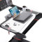 Qsxou Laufband-Schreibtischbefestigung, kompatibel mit Peloton-Profilschale, ergonomische Plattform, Tablet-Halterung, universelle Kühllöcher, Laptop-Ständer für Zuhause/Büro, transparentes