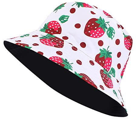 kosopse Jungkook Merch Kreativer Druck Fischerhut Mode Lässig Basin Hut Frauen Doppelseitiger Eimerhut Herren Sonnenhut Fischerhut (Red-C, One Size)