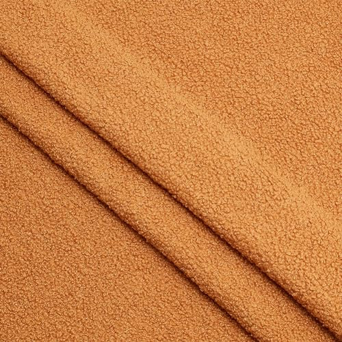 FINGERINSPIRE 0.9M Teddyplüschstoff 1.6m Breit Peru Teddy Kurzplüsch Dekostoff Stoff Teddystoff Teddybärstoff Mit Kleinen Locken Für Mantel Und Polsterstoff Plüschtiere