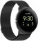 Haofun Metall Ersatzarmband Kompatibel mit Google Pixel Watch 3 XL 45mm Armband Damen/Herren, One-Click Magnetisch Einstellbar Armbänder aus Edelstahl für Google Pixel Watch 3 XL 45mm - Schwarz