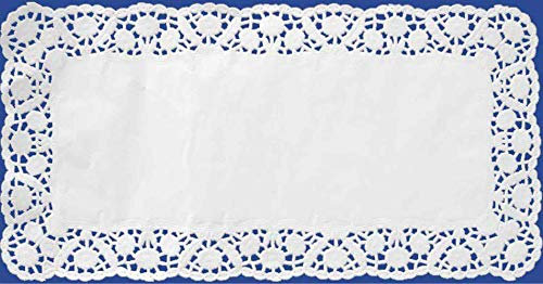 VEPATIM 500 Deko-Tortenspitzen eckig weiß 30 x 40 cm