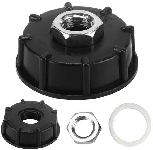 Adattatore IBC S60X6 per Serbatoio d'Acqua, Filettatura Grossa, Raccordi per Beccuccio Valvola in Acciaio Inossidabile, 3/4 Filo Interno, Robusto e Durevole, per Irrigazione