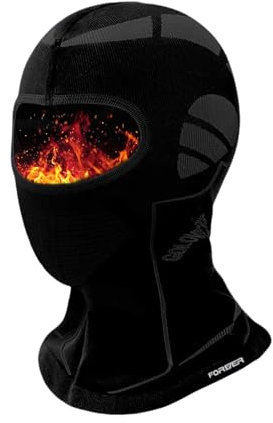 Balakaka Sturmhaube Motorradhelme, Winddicht Warm Vollgesichtsmaske für Herren Damen, Winter Skimaske für Outdoorsports Radfahren Skifahren, Schwarz