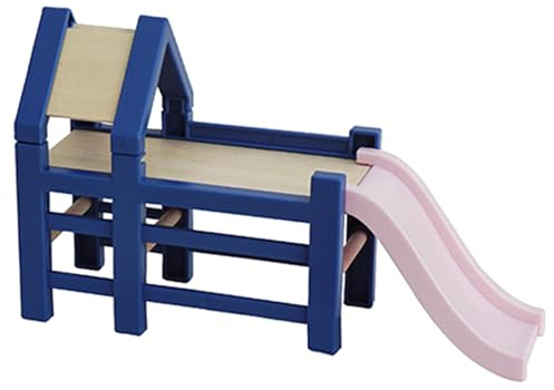 BFLKY Puppenhäuser Rutsche Kind Outdoor Garten Rollenspiel Spielzeug Möbel Rollenspiel Spielzeug Puppenhäuser Möbel Für Mädchen