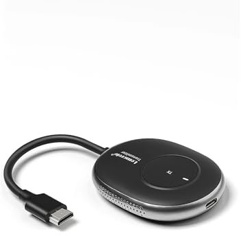 Transmisor Receptor HDMI Inalámbrico Profesional Transmisores, Lemorele 2.4G/5G 1080P HDMI Inalámbrico, Plug & Play para Streaming Video/Audio desde PC/Box TV a HDTV/Monitor