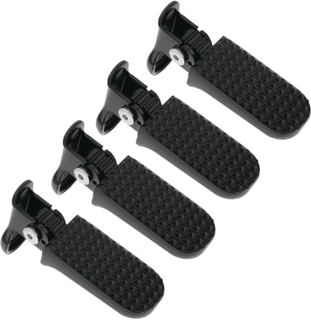 SG Store 2 Paar Fahrrad-Fußrasten Länge 112 Mm Pedal 78 X 37 Mm Aluminiumlegierung rutschfeste Klappbare Fußstütze für Mountainbike E-Bike