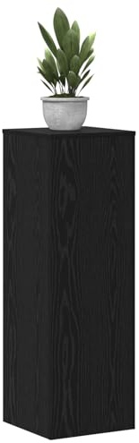 vidaXL Pflanzenständer 2 Stk. Schwarz Eichen-Optik 33 x 33 x 100 cm