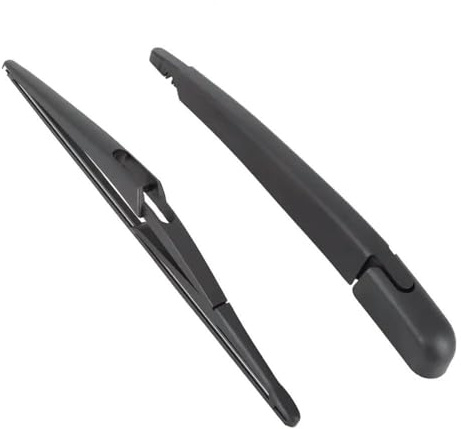 Juego de escobilla y brazo de limpiaparabrisas trasero para Nissan Qashqai J12 2014-2023 287804EA0A 287824EA0A Accesorio de limpiaparabrisas trasero de goma negra para coche
