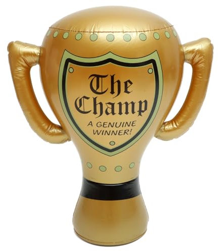 VICASKY Pokal Kinder Ballon Dor Pokale Groß Replikat Party DFB-Pokal Klein Goldene Figuren TrophäE TrophäEn Goldener Aufblasbare Spielzeug Kinder, Ideal Sportveranstaltungen 53cm