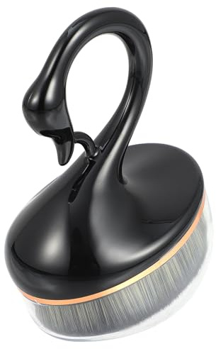 BAZEITFLOW Ovaler Foundationpinsel aus Synthetischer Faser mit Ovaler Form für Porenfreie und Feuchtigkeitsspendende Make Up Grundlage für Flüssige Foundation