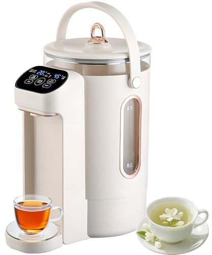 Dispensador Instantáneo De Agua Con Filtro Frío Y Caliente, Dispensador De Agua Caliente Pequeño De Escritorio De 4 L Con Temperatura Ajustable De 45-95 ℃, Control De Agua De 8 Niveles,pantalla Táctil