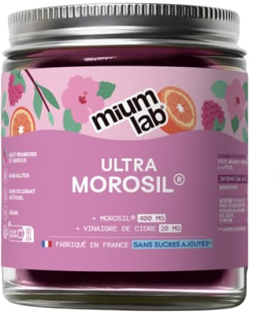 Mium Lab – Gummies Morosil® 400mg – Extrait Orange Sanguine Breveté – Vinaigre de Cidre & Chrome – Sans Sucres – 42 Gummies – Cure 21 Jours – Fabriqué en France