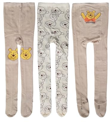 United Labels Disney Winnie Pooh Baby Strumpfhose für Jungen und Mädchen - Babystrumpfhose Babykleidung Beige (3er Pack)