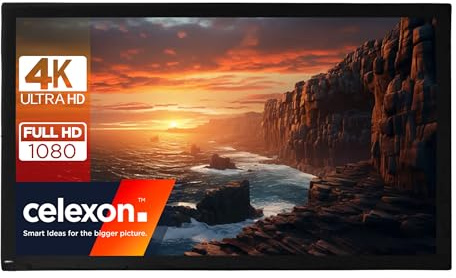 celexon Mobile Expert Front projection Inflatable Outdoor -Fabric 165 | 366x206 cm 16:9 | 4K Full HD | For changing or replacing the fabric of the celexon Mobile Expert folding frame screen