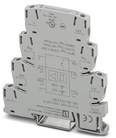 PHOENIX CONTACT PLC-SC-EIK 1-SVN 24P/P Relaismodul für NAMUR-Anwendungen, Ausgang plusschaltend, Versorgungsspannung 24V DC, 10 Stück