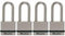 Master Lock - M530XQLH - Lot de 4 cadenas Magnum à clés identiques, en acier massif, 4,5 cm de large -