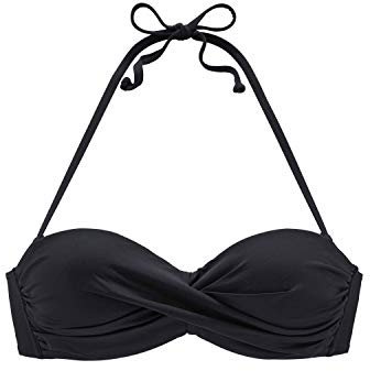 Lascana Damen Bügel-Bandeau-Bikini-Top mit wattierten Cups und Stäbchen