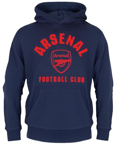 Arsenal FC Boys Hoody Fleece Graphic Kids Official Football Gift