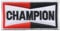 Champion Sponsoren Aufnher / Iron on Patch 'CHAMPION' - Schwarz,Weiß,Rot - 1 x - Rechteckig - 4 x 9 cm - Aufbügeln - Sports Embroidered - Aufnher