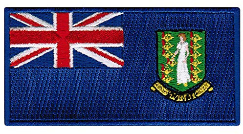 British Virgin Islands Flag Embroidered Patch Iron-On Caribbean National Emblem