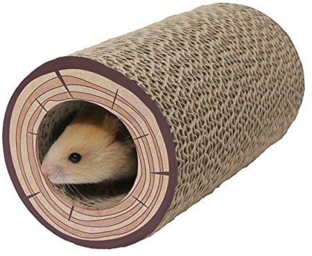 Rosewood Shred-a-Log Corrugated Tunnel for Small Animals – Cardboard Boredom Breaker, Safe-to-Chew, Enrichment Play Toy for Rabbits, Guinea Pigs, Hamsters and Rats