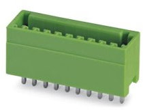 PHOENIX CONTACT MCV 0,5/6-G-2,5 Leiterplattengrundleiste, 0.5 mm² Nennquerschnitt, 6 Anschlüsse, MCV 0,5/..-G Reichweite, 2.5 mm Rastermaß, Grün, 50 Stück