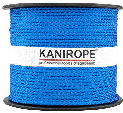 Kanirope® PP Seil Polypropylenseil MULTIBRAID 1mm 100m Farbe Blau (0912) 8x geflochten