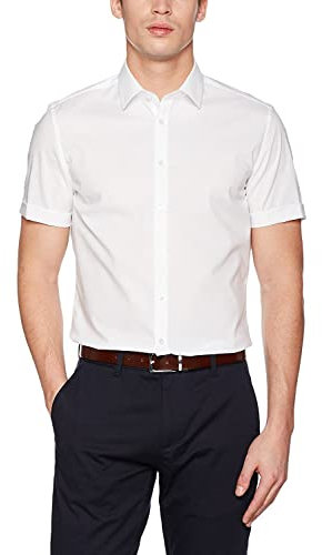 Seidensticker Business Hemd - Slim Fit - Bügelfrei - Kent Kragen - Kurzarm - 100% Baumwolle