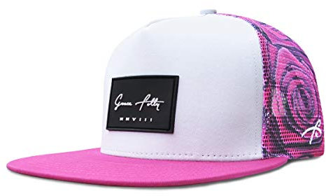 Grace Folly Trucker Hat for Men & Women. Snapback Mesh Caps (One Size, Rose- Pink)