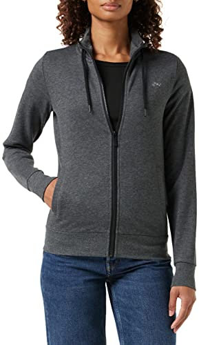 ONLY Play Onpelina High Neck Sweat - Opus, Veste Femme, Gris (Dark Grey Melange Dark Melange), X-Small