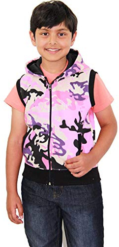 A2Z 4 Kids Boys Hooded Sleeveless Zip Gilet Casual Bodywarmer Vest | Lightweight Soft Padded Full Zip Everyday Outerwear With Pockets